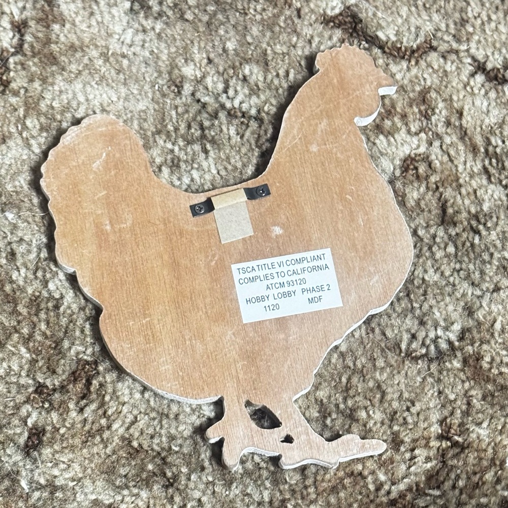 Hobby Lobby White and Tan Chicken 'eggs' Wall Decor - Picture 2 of 3